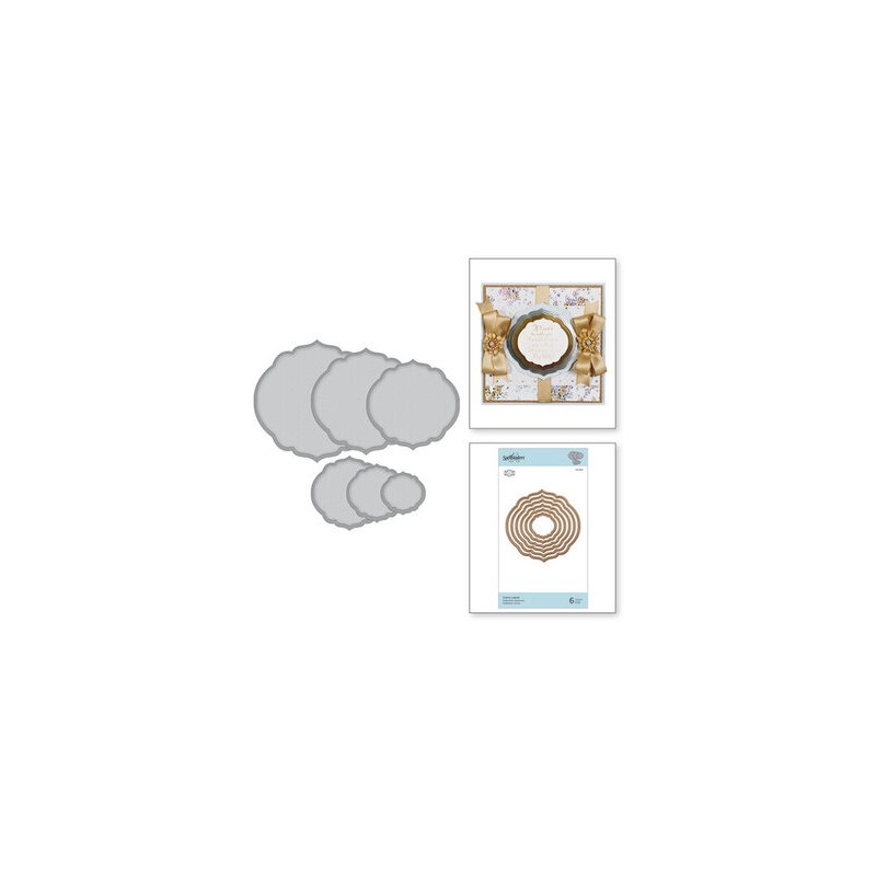Dies découpe gaufrage Spellbinders Curvy Labels S4-930