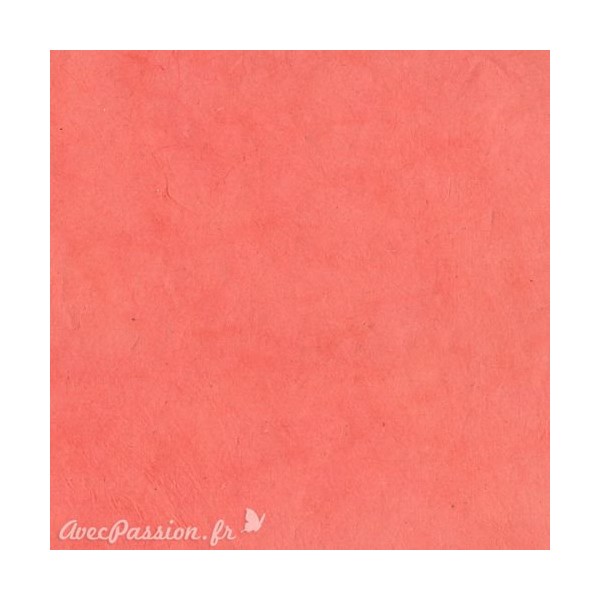 Papier népalais lokta Lamali corail clair