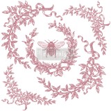 Tampon Redesign Decor Stamps French Laurels 30,5x30,5cm - 6 pièces