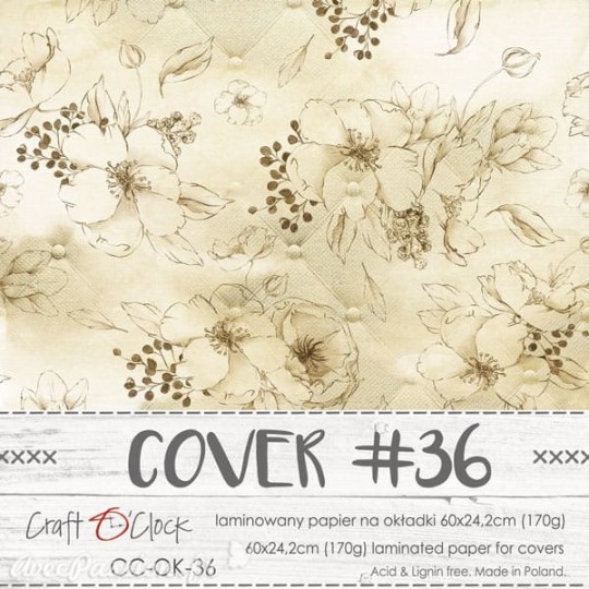 Couverture album scrapbooking Craft O Clock 36  60x24cm