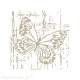 Pochoir décoratif 131M Papillon 18 x 18 cm - Design is 15 x 15 cm