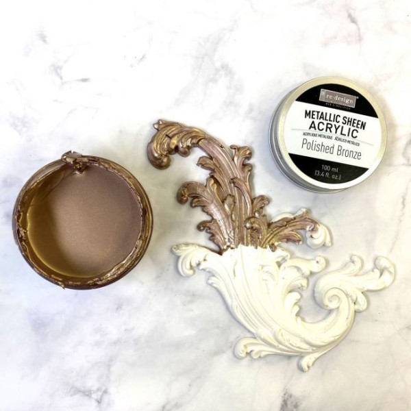 Peinture acrylique Metallic Sheen Polished Bronze