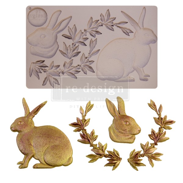 Moule ReDesign en silicone Meadow Hare lapin pour meuble