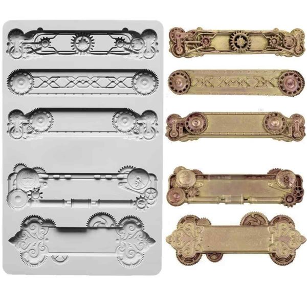 Moule ReDesign en silicone Steampunk Plates