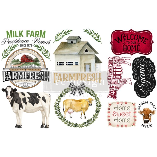 Transfert pelliculable Redesign Home & Farm 15x30cm