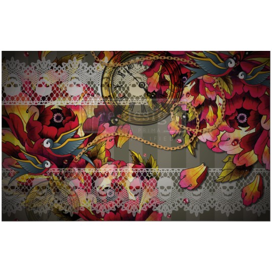 Papier de murier mulberry decoupage Redesign CECE Ink & Lace 48x76cm