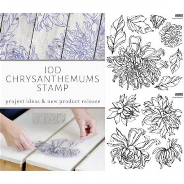 Tampons IOD Clear Stamps Chrysanthemums