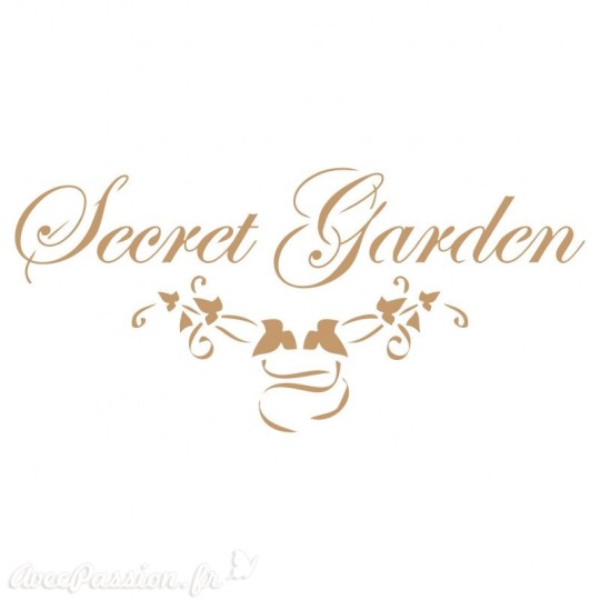 Pochoir décoratif MYA Text 010 Secret Garden M