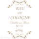 Pochoir décoratif Vintage 076 Eau De Cologne S