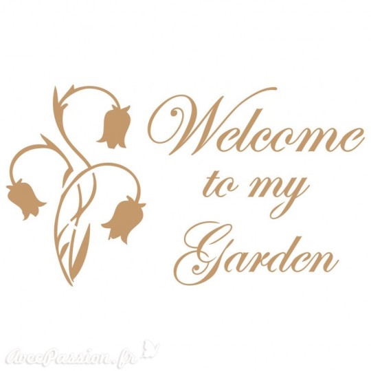 Pochoir décoratif Vintage 079 Welcome Garden M