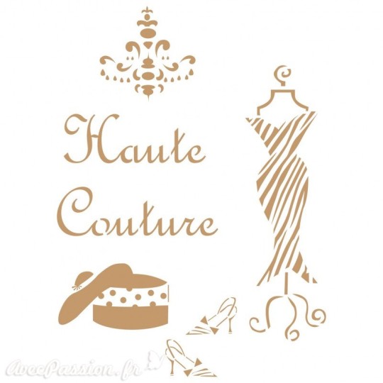 Pochoir décoratif Vintage 157 Haute Couture S