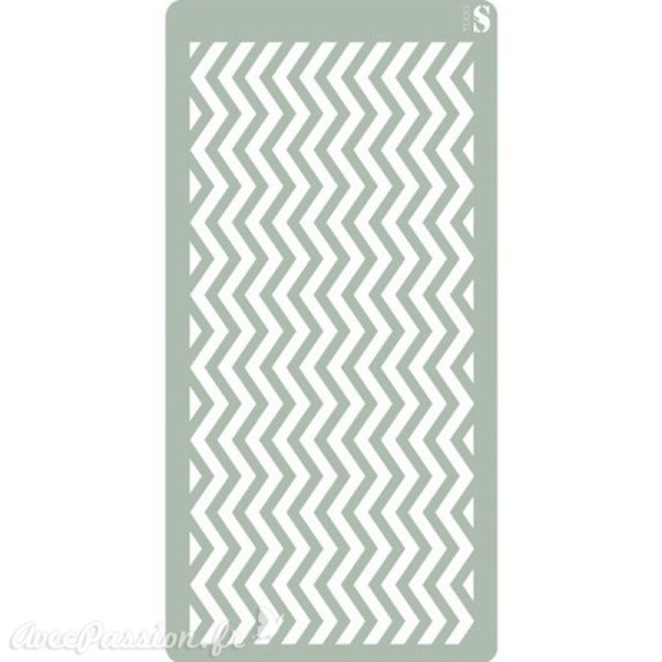 Pochoir décoratif MYA Scrapbooking 101 Chevron XL