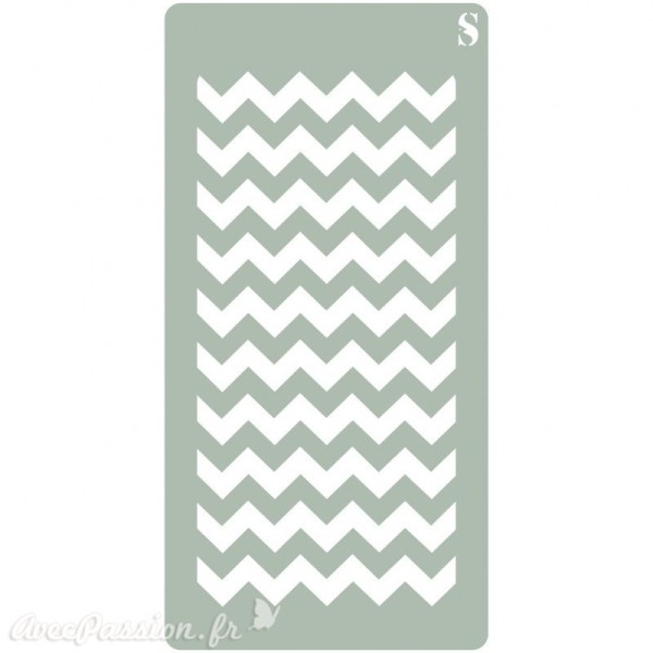 Pochoir décoratif MYA Scrapbooking 031 Chevron L