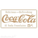 Pochoir décoratif Mya Coca Cola Vintage -05631- 20x30cm - 14x28cm