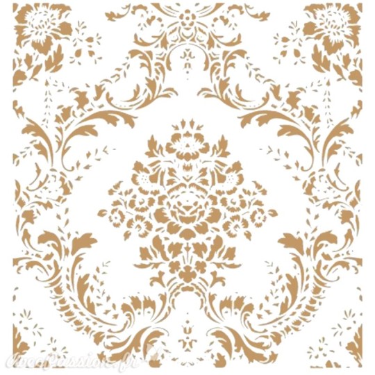 Pochoir décoratif Damask 071 Floral Damask S