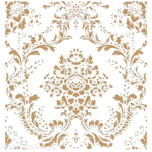 Pochoir décoratif Damask 071 Floral Damask S