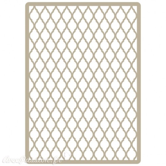 Pochoir décoratif Embossing Arabic Lattice MYA 046 XL 40 x 56 cm - 37,3 x 53,3 cm