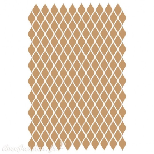 Pochoir décoratif Fond Diamonds Mya 046XL 50 x 75 cm - 41,2 x 62,5 cm