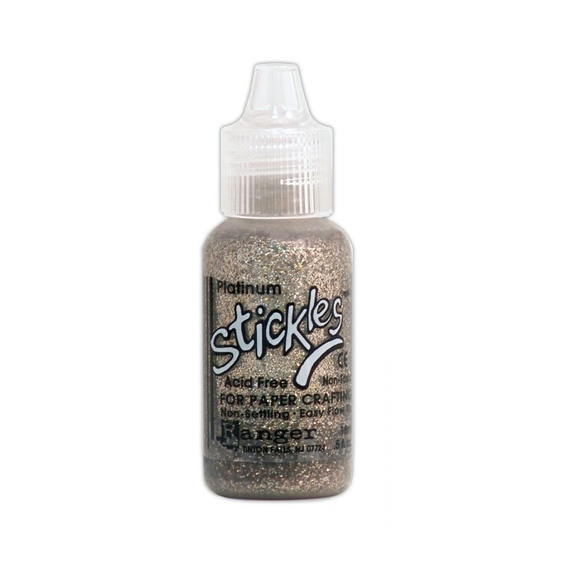 Colle pailletée Stickles Ranger Platinum 18ml 