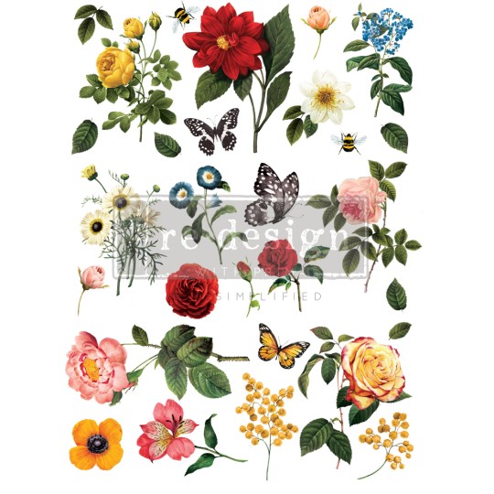 Transfert pelliculable Maisie & Willow Majestic Garden 40x58 Transfert pelliculable Maisie & Willow Majestic Garden 40x58