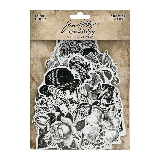 Die-Cut Tim Holtz Layers Engraving Idea-Ology 