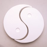 Objet brut symbole yin et yang