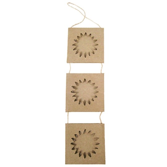 Cadre photo brut 3 soleils reliés carton brut Cadre photo brut 3 soleils reliés carton brut