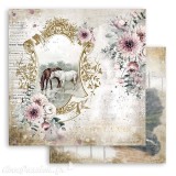 Papier Scrapbooking Romantic Horses Lake Stamperia 30x30cm double face