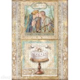 Papier de riz Stamperia Sleeping Beauty cake frame A4
