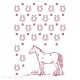 Pochoir G Romantic Horses shoes pattern Stamperia A4