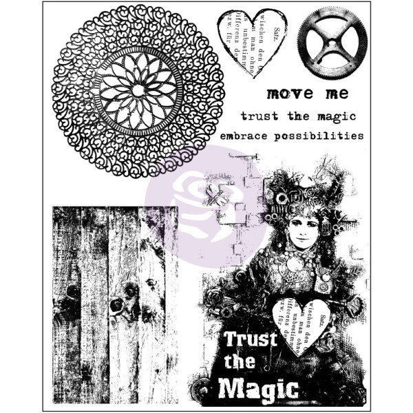Tampon transparent Cling Stamps Trust the magic 15x19cm