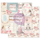 Papier scrapbooking Prima With Love All of the pretty things avec dorure 30x30cm