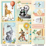 Feuille scrapbooking Ciao Bella My First Year Cards 30x30 double face