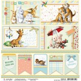 Feuille scrapbooking Ciao Bella My First Year Cards & Tags 30x30 double face