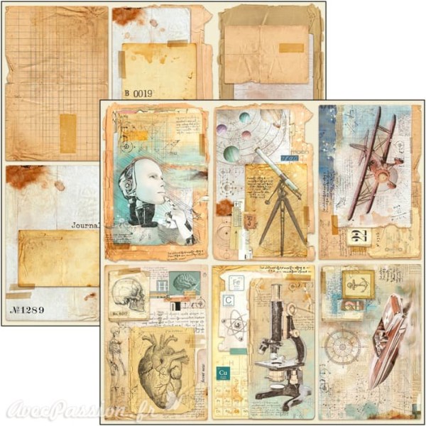Feuille scrapbooking Ciao Bella Sign of the Times Cards 30x30 double face