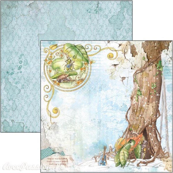 Papier scrapbooking Ciao Bella Aesop's Fables 12fe 15x15 assortiment