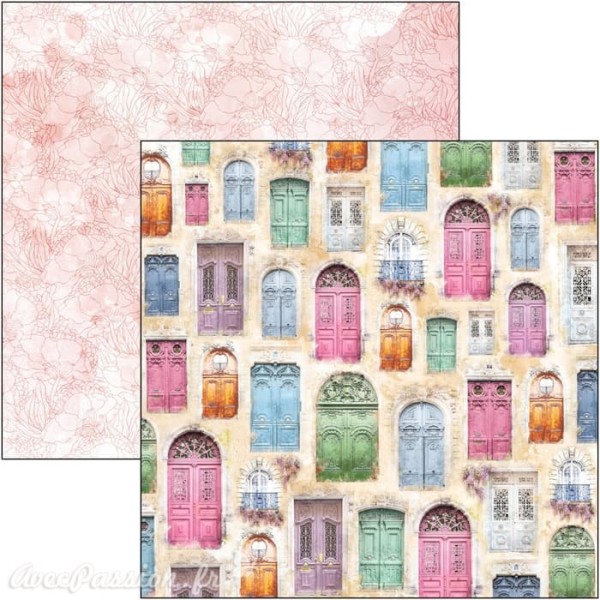 Papier scrapbooking Ciao Bella Notre Vie 8fe 30x30 assortiment