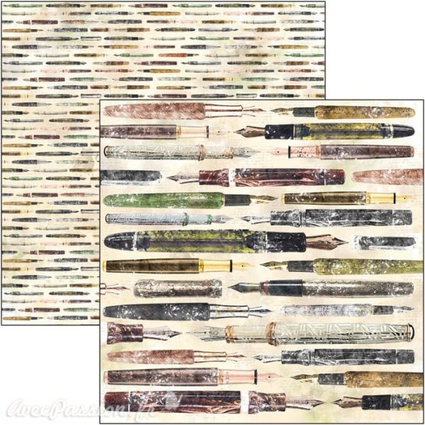 Papier scrapbooking Ciao Bella Notre Vie 8fe 30x30 assortiment