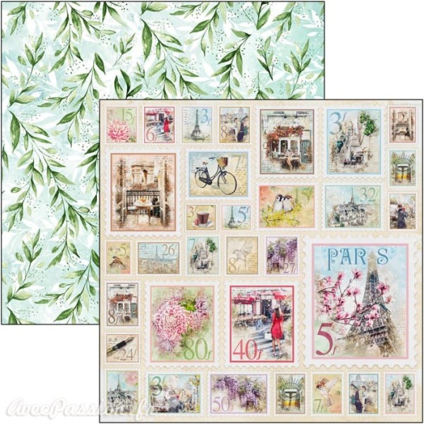 Papier scrapbooking Ciao Bella Notre Vie 8fe 30x30 assortiment