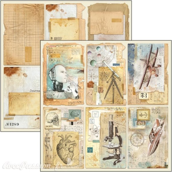 Papier scrapbooking Ciao Bella Sign of the Times 20x20 12fe assortiment