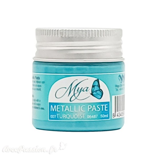 Pate métallique Mya 007 Turquoise 50ml