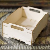 Caisse en bois empilable 12x16x6,5cm