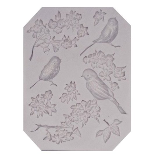 Moule silicone 066 oiseaux 9x11