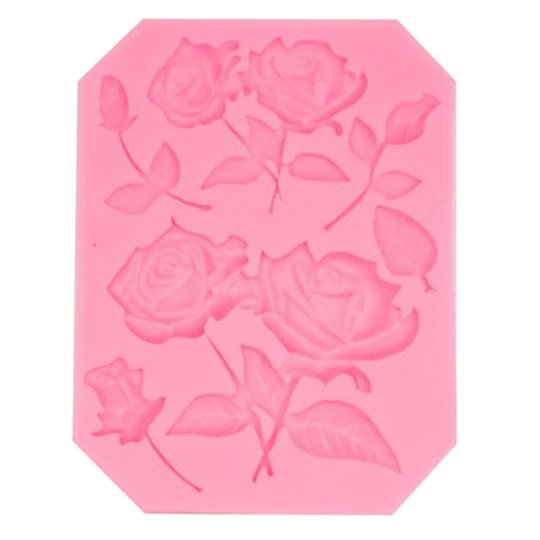 Moule silicone 067 roses 9x11