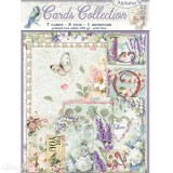 Cartes Scrapbooking Stamperia Flower Alphabet 7 cartes 5 tag 1 signet 10x15cm