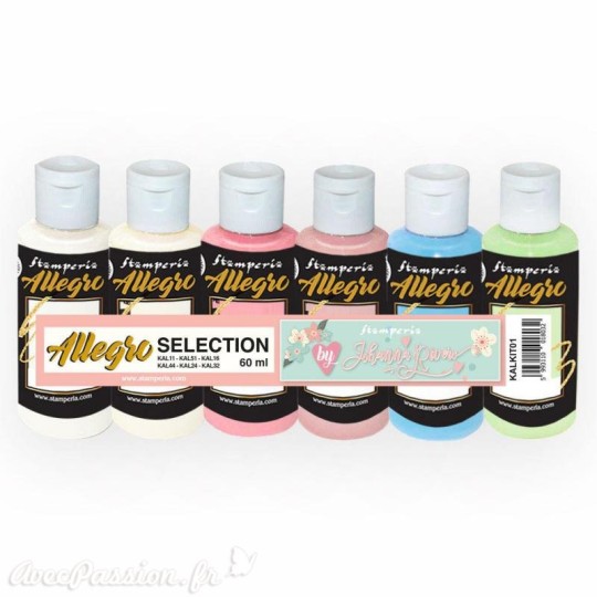 Peinture Kit 6 Allegro selection (KAL11-51-16-44-24-32) Stamperia Peinture Kit 6 Allegro selection (KAL11-51-16-44-24-32) Stamperia