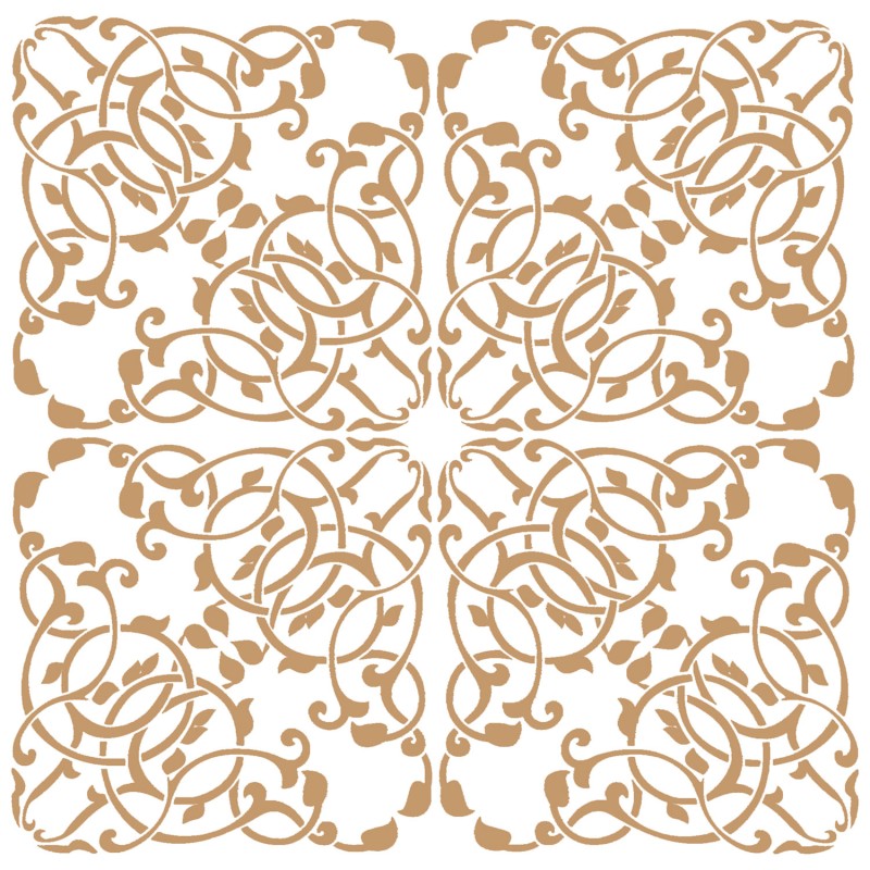 Pochoir décoratif Mya Home Decor tuile A 40x40cm - 38x38cm