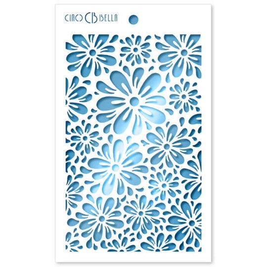 Pochoir scrapbooking Ciao Bella Blossom 12x20cm
