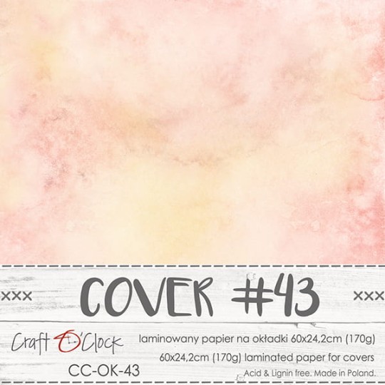 Couverture album scrapbooking Craft O Clock 43  60x24cm