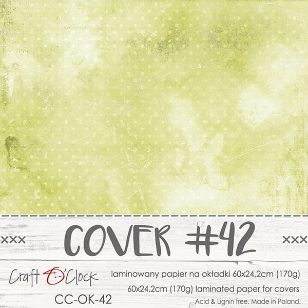 Couverture album scrapbooking Craft O Clock 42  60x24cm